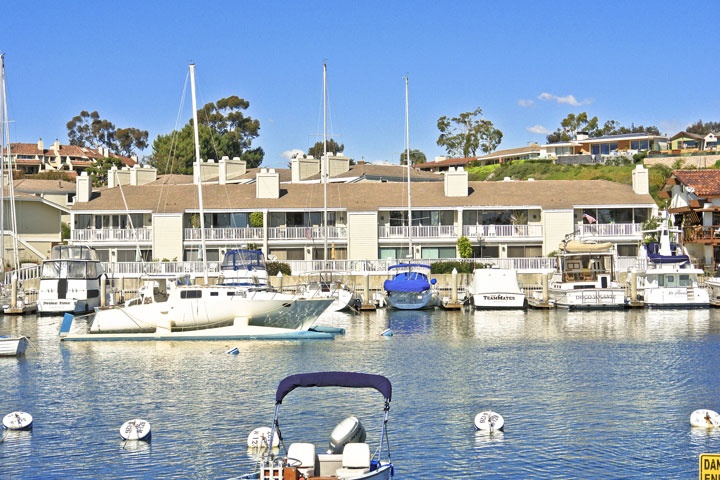 View from a Bayside Cove home in Newport Beach, California