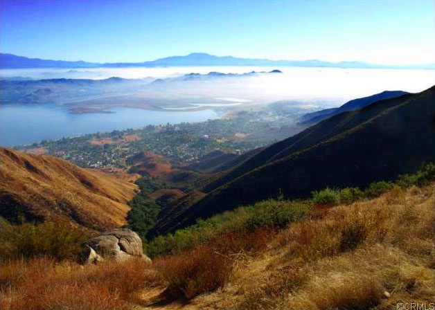 Lake Elsinore Views from Top of A Hill